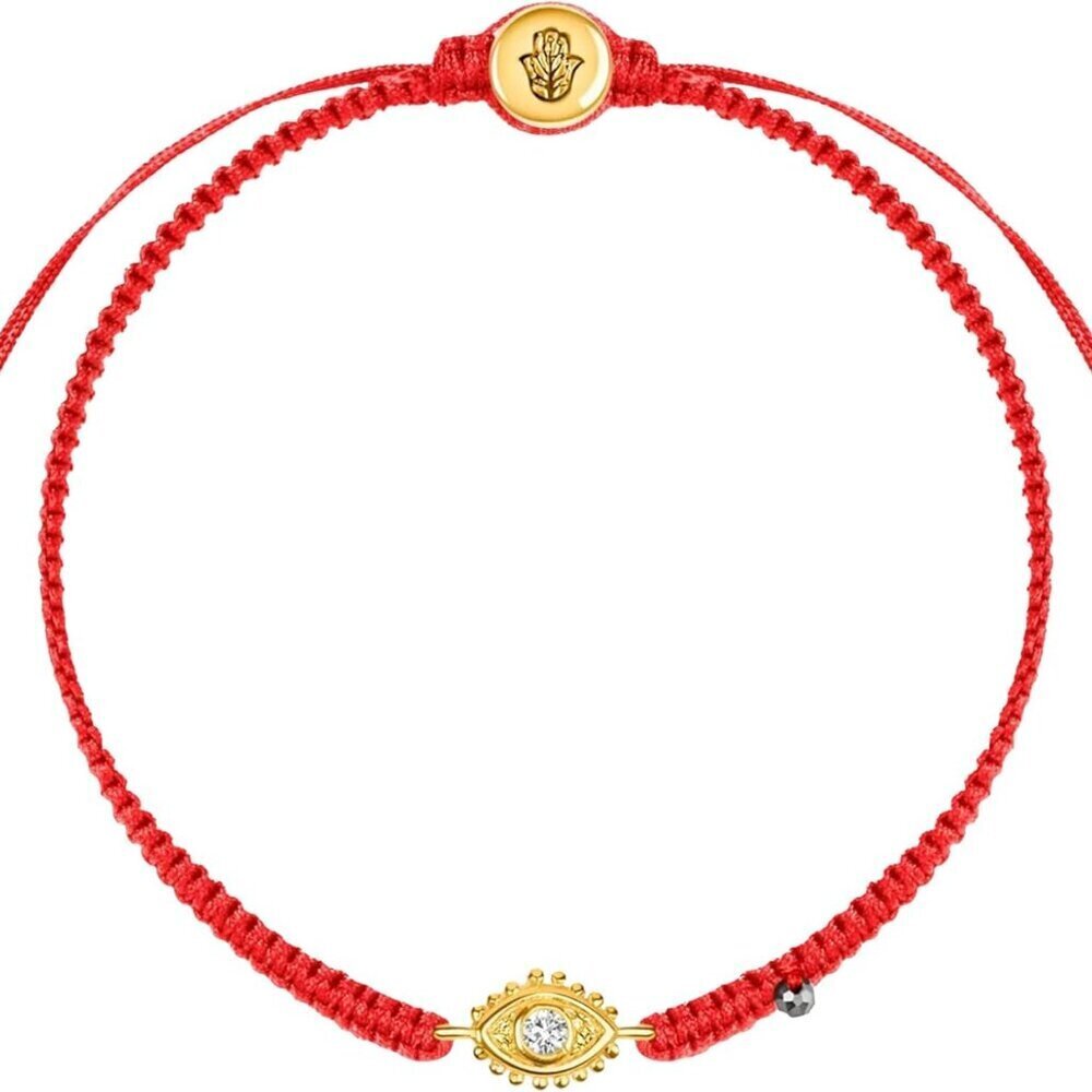 Red String Bracelet with Evil Eye Charm Genuine Hematite Adjustable for Women